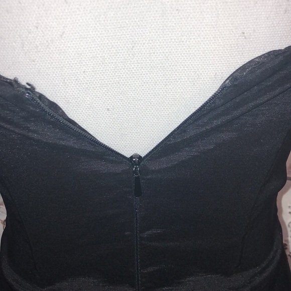 Jessica McClintock Strapless SunBurst Graphic Panels Dress Size 4 Prom, Wedding - Picture 7 of 9